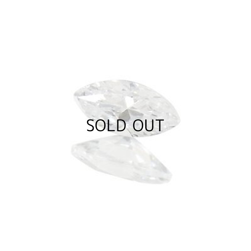 画像1: キュービックジルコニア マーキスカット 4x6mm (1)