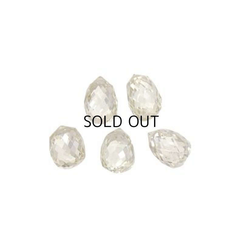 画像1: ブラウンダイヤモンド ブリオレット(貫通) 2.5x4.1mm (1)