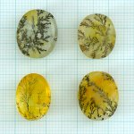 画像1: デンドリティッククォーツ オーバル 長辺14-16mm (1)