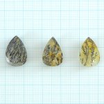 画像1: デンドリティッククォーツ ペアシェイプ 長辺15-17mm (1)