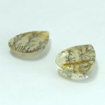 画像2: デンドリティッククォーツ ペアシェイプ 長辺17-18mm (2)