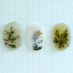 画像1: デンドリティックアゲート オーバル 長辺21-23mm (1)