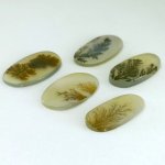 画像2: デンドリティックアゲート オーバル 長辺24-26mm (2)