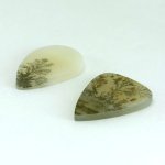 画像2: デンドリティックアゲート ペアシェイプ 長辺21-23mm (2)