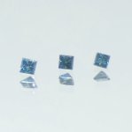 画像1: ブルーダイヤモンド(トリート) プリンセスカット1.5mm (1)