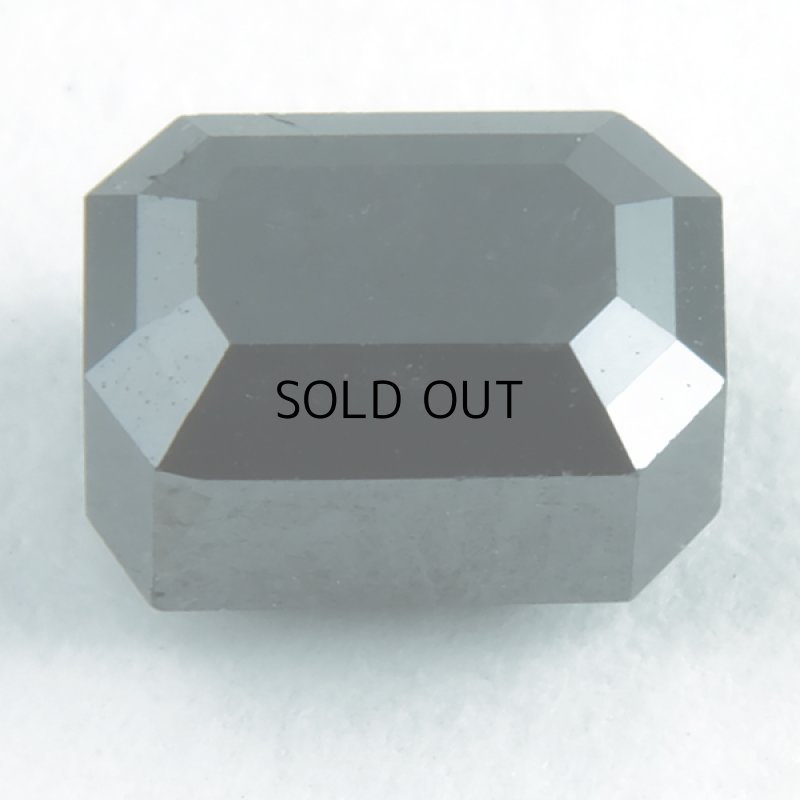 画像1: ブラックダイヤモンド(トリート) ファンシーオクタゴン 4x5.9x3.9mm (1)