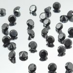 画像1: ブラックダイヤモンド(トリート) ラウンドブリリアント 3.1-3.2mm (1)