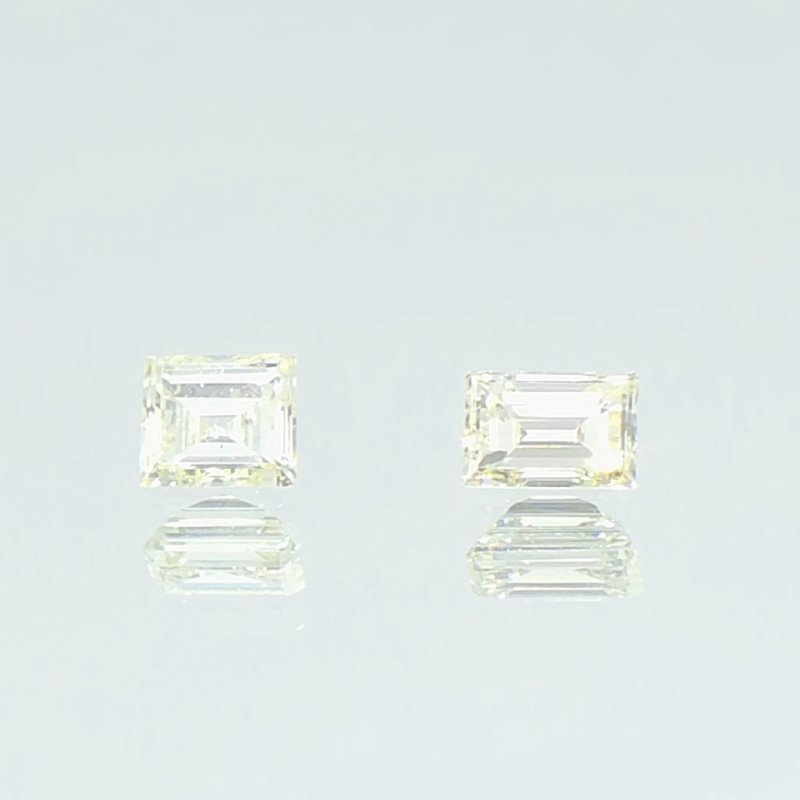 画像1: イエローダイヤモンド(ＶＬＹ) バゲットカット 2.8-3mm (1)
