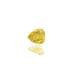 画像1: イエローダイヤモンド（中ソ） ペアシェイプ　Ｉ２　ＦＤＹ 4.7x5.6mm (1)