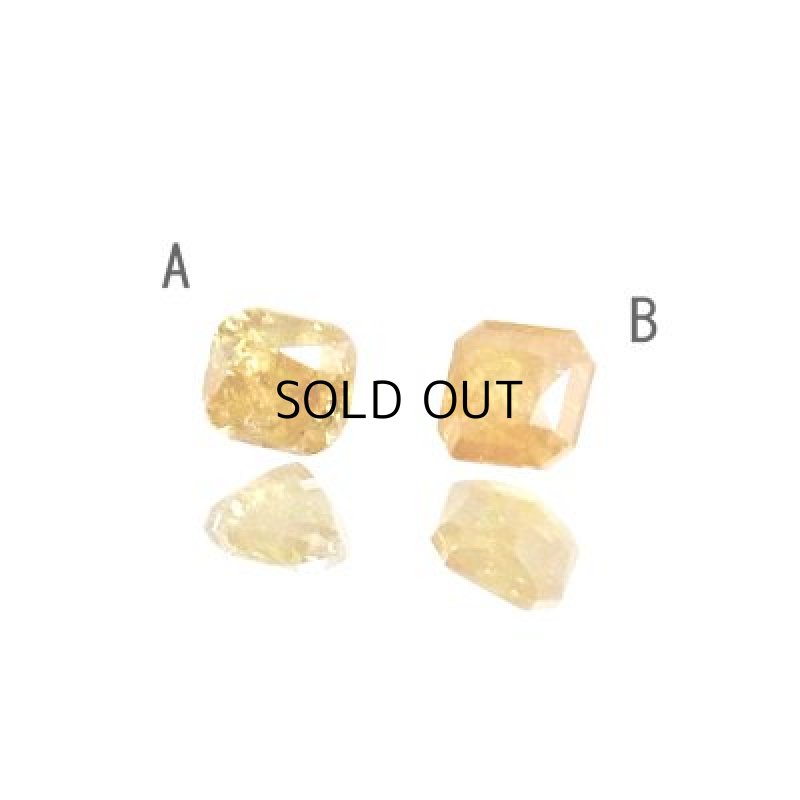 画像1: イエローダイヤモンド(ＦＤＢＯＹ) オクタゴンカット 3.1x3.4mm (1)