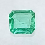 画像1: エメラルド オクタゴンカット 4.0x4.3mm (1)