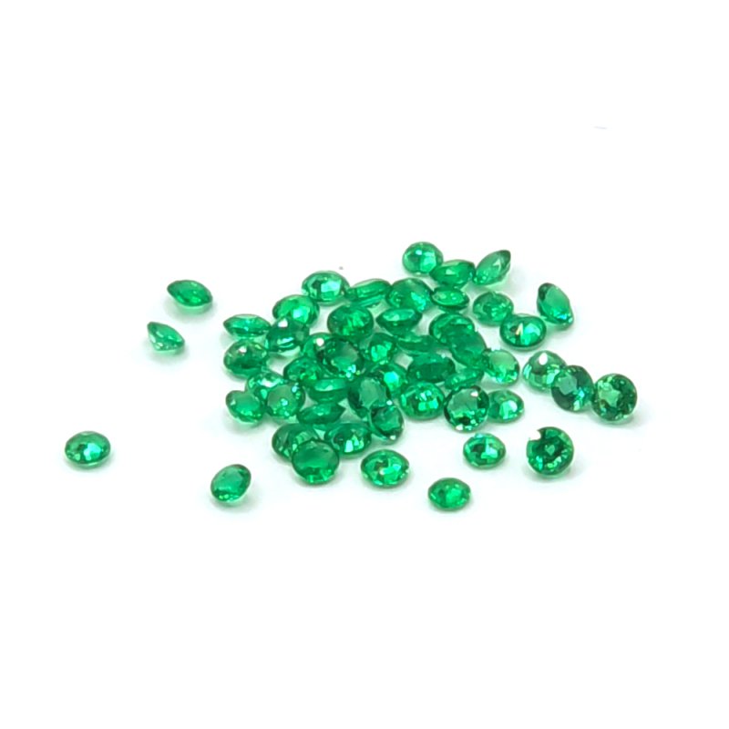 画像1: エメラルド ラウンドカット 1.5mm (1)