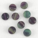 画像1: フルオライト ラウンドカボ 12mm (1)