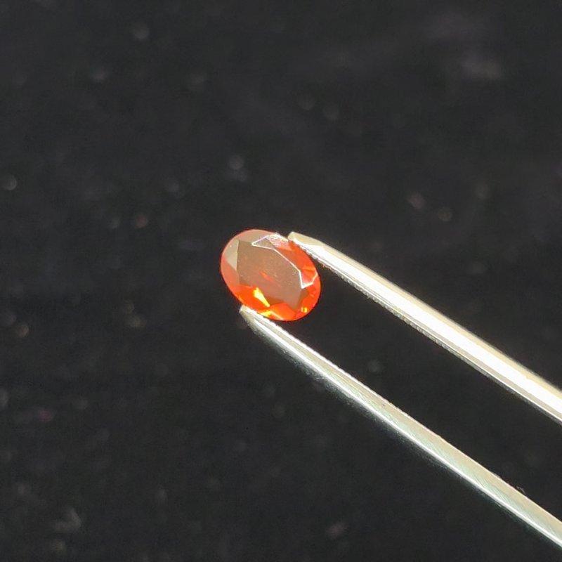 画像1: ファイアオパール オーバルカット 5.1x7.2mm (1)