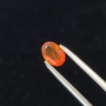 画像1: ファイアオパール オーバルカット 5.4x7.6mm (1)