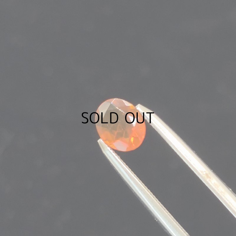 画像1: ファイアオパール オーバルカット 5.7x7.1mm (1)