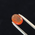 画像1: ファイアオパール オーバルカット 5.7x7.9mm (1)