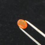 画像1: ファイアオパール オーバルカット 6.3x8.3mm (1)