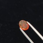 画像1: ファイアオパール オーバルカット 6.4x8.6mm (1)