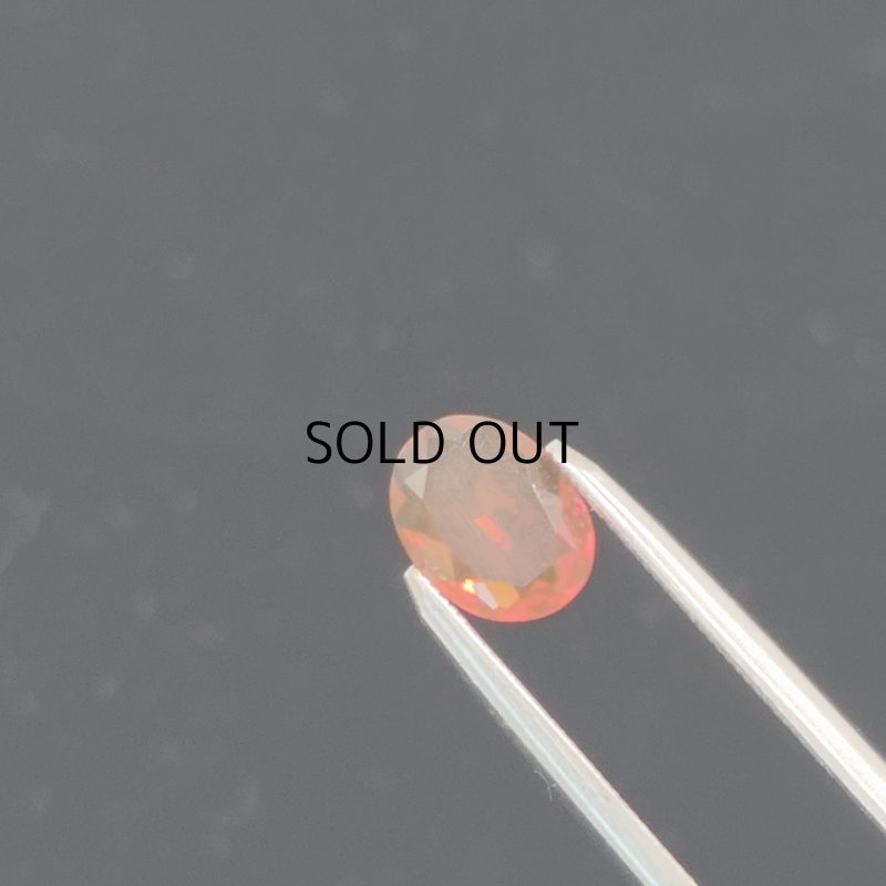 画像1: ファイアオパール オーバルカット 6.4x8.6mm (1)