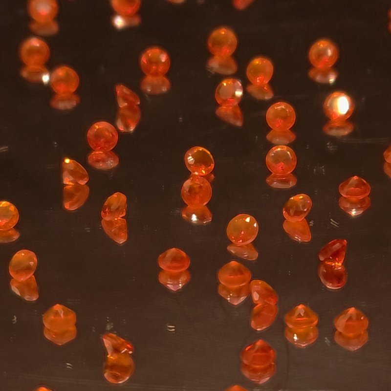 画像1: ファイアオパール ラウンドカット 2mm (1)