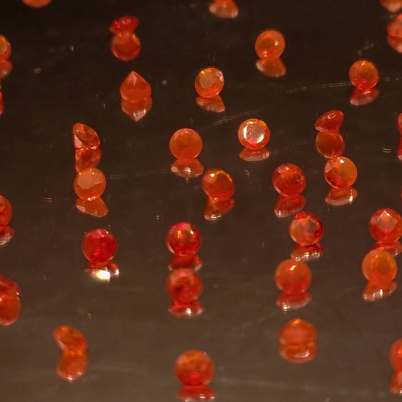 画像1: ファイアオパール ラウンドカット 2.5mm (1)