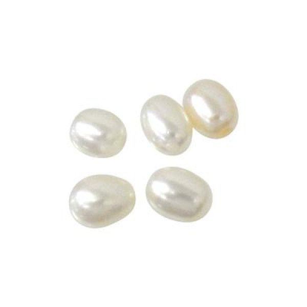 淡水パール ライス(片穴) 3.5-4mm - アサオ工芸オンライショップ