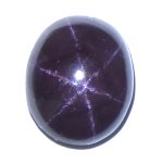 画像1: スターガーネット オーバルカボ 14.4x17.3mm (1)