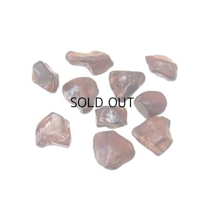 画像1: ガーネット(フロスト) 原石タンブル 7-10mm S (1)