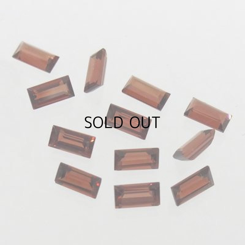 画像1: ガーネット バゲットカット 3X5mm (1)