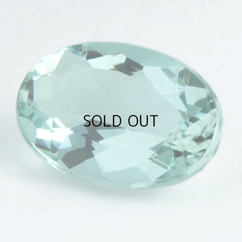 画像1: グリーンベリル オーバルカット (1)