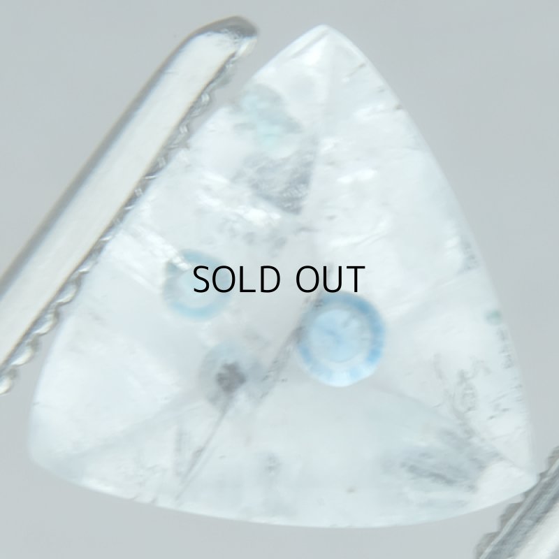 画像1: ギラライトINクォーツ トリリアント 8.1x8.3mm (1)