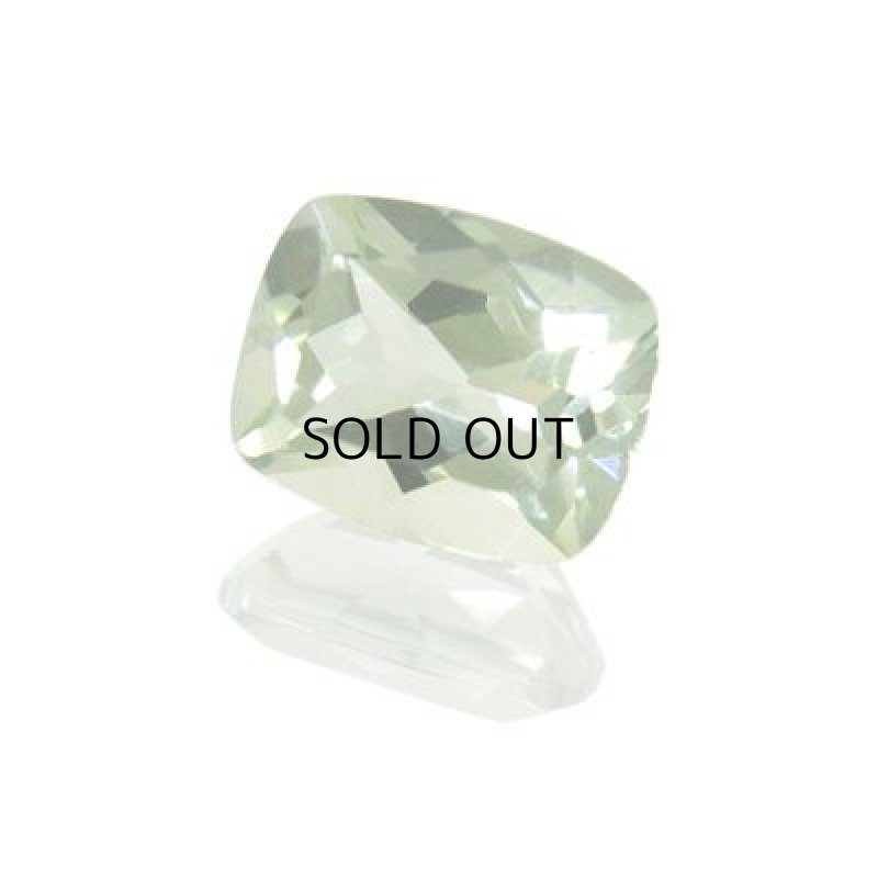 画像1: グリーンクォーツ クッションカット 8x10mm (1)