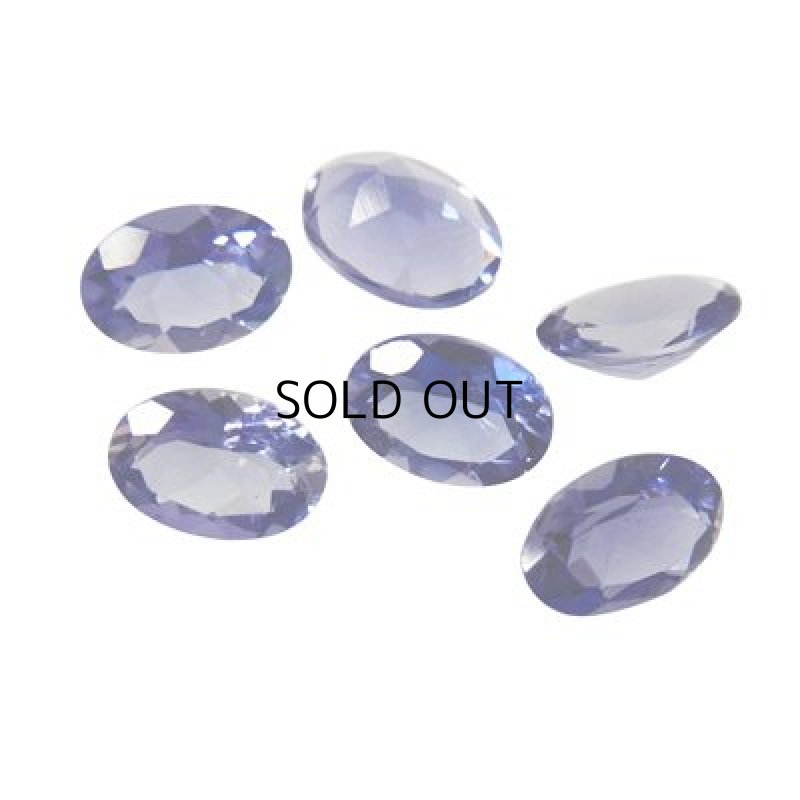 画像1: アイオライト オーバルカット 5x7mm (1)