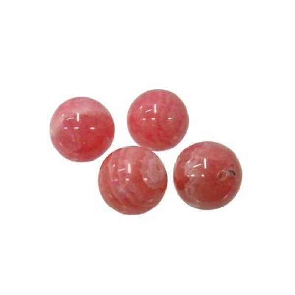 インカローズ(縞入り) 丸玉(片穴) 10-10.5mm - アサオ工芸