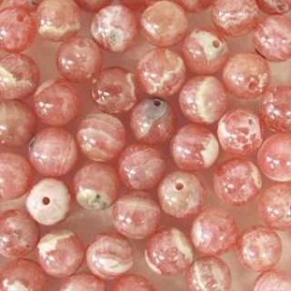インカローズ(縞入り) 丸玉(片穴) 6.5-7.5mm - アサオ工芸オンライショップ