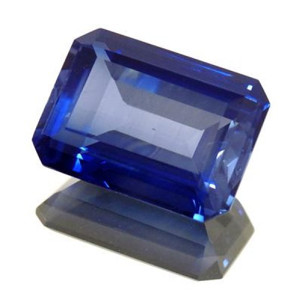 合成サファイア オクタゴンカット 12x16mm - アサオ工芸オンライ