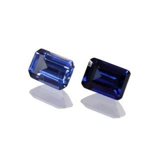 合成サファイア オクタゴンカット 12x16mm - アサオ工芸オンライ