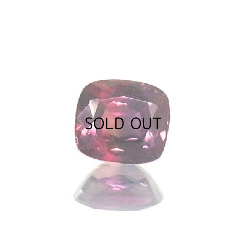 画像2: パープルサファイア クッションカット 6.6x7.3mm (2)
