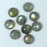 画像1: ラブラドライト ラウンドカボ 10mm (1)