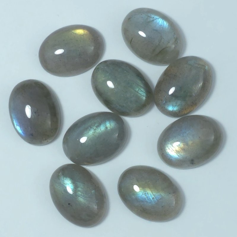 画像1: ラブラドライト オーバルカボ 12x16mm (1)