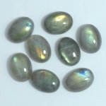 画像1: ラブラドライト オーバルカボ 12x16mm (1)