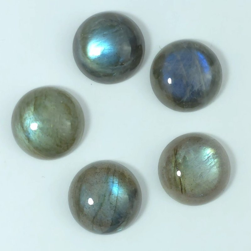 画像1: ラブラドライト ラウンドカボ 15mm (1)