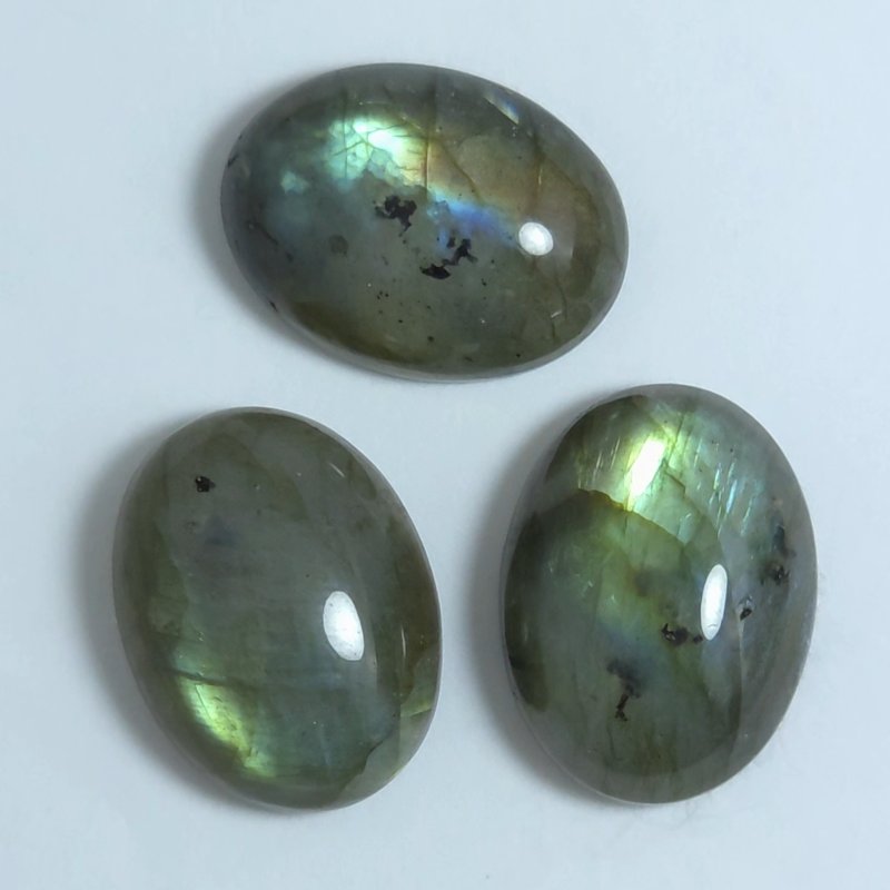 画像1: ラブラドライト オーバルカボ 15x20mm (1)