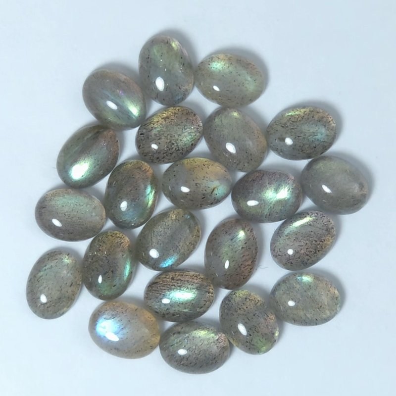 画像1: ラブラドライト オーバルカボ 6x8mm (1)