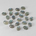 画像1: ラブラドライト オーバルカボ 6x8mm (1)