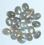 画像1: ラブラドライト オーバルカボ 6x8mm (1)