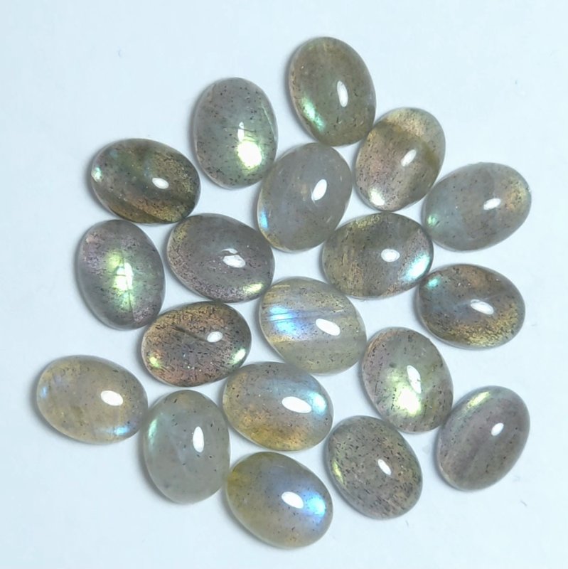 画像1: ラブラドライト オーバルカボ 6x8mm (1)