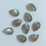 画像1: ラブラドライト ペアシェイプカボ 6x8mm (1)