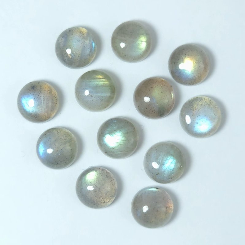 画像1: ラブラドライト ラウンドカボ 8mm (1)